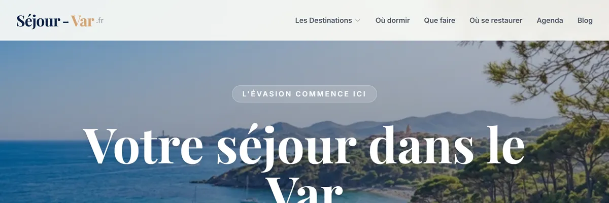 Site touristique Séjour Var